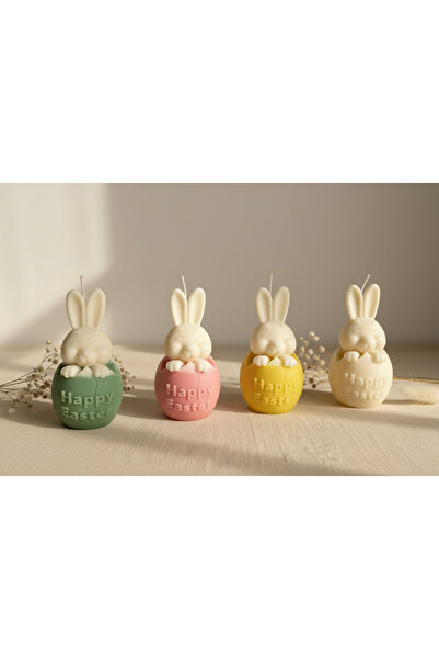 Claren Candles Lumanare parfumata Happy Easter handmade, ceara naturala de soia, decor/cadou Paste