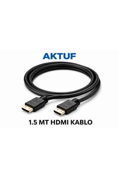 AKTUF 1.5 Meter 4K HDMI Cable - Compatible with Tv, Monitor, Ps, Xbox, Laptop