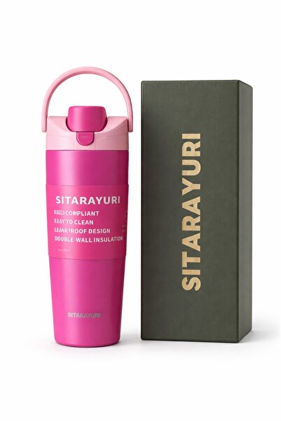 OEM SITARAYURI sports thermos bottle, with flip-top lid, Fusion pink - 900 ml