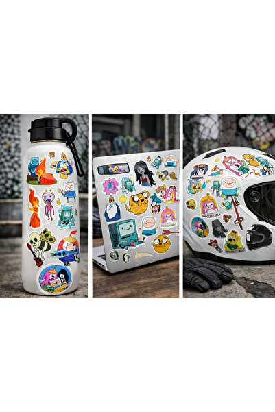 Limitless Design Adventure Time Sticker Seti 22x30 cm – Çizgi Film Karakterli...