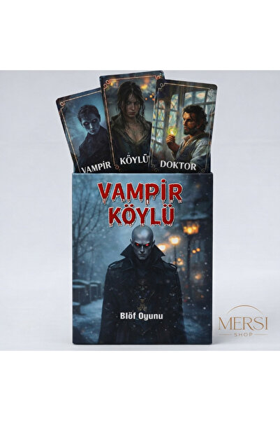 Mersi SHOP Vampire Villager Bluff Card Game Social Strategy Party Game