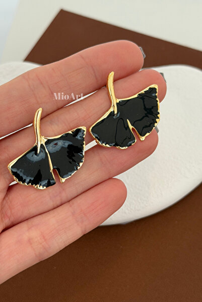 MioArt Colorful Ginkgo Leaf Women's Earrings