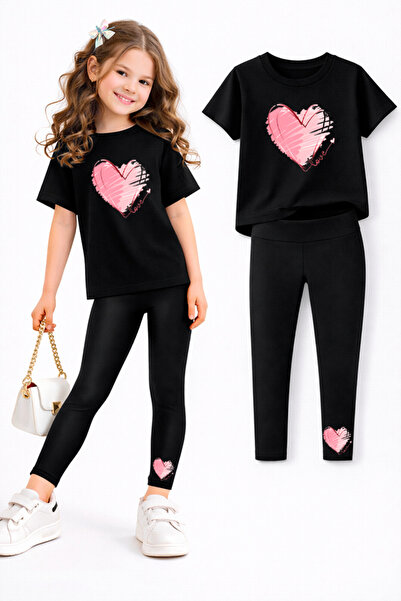 genosha طقم بنطلون ضيق وتي شيرت للفتيات/ مجموعة الأم والابنة