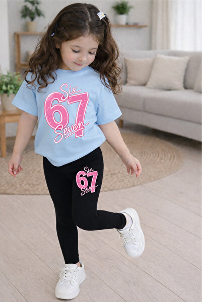 CACTUS COLLECTION 67 Printed Bottom Top Set T-Shirt Tights