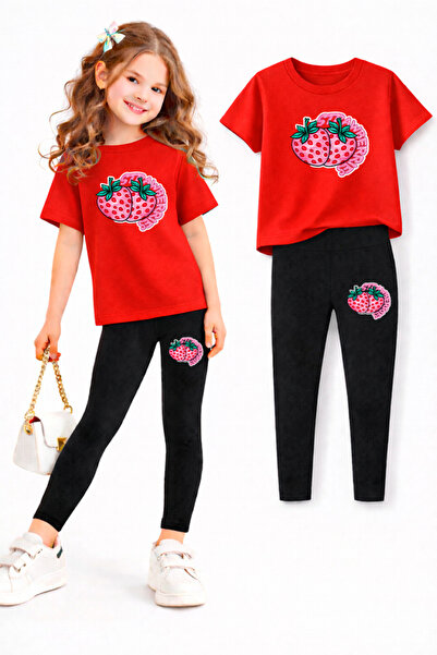 genosha طقم بنطلون ضيق وتي شيرت للفتيات/ مجموعة الأم والابنة