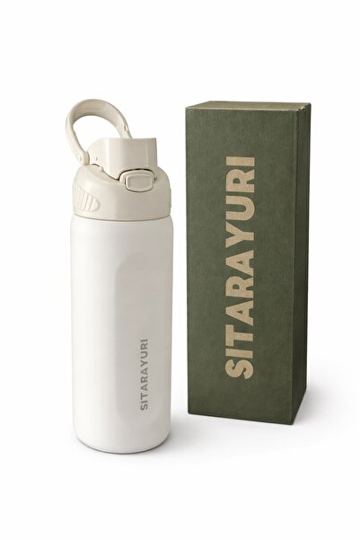 OEM SITARAYURI sports thermos bottle, vacuum insulation, flip-top lid with ha...