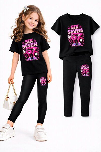 genosha Σετ κολάν και μπλουζάκι για κορίτσια/ Συνδυασμός μητέρας-κόρης