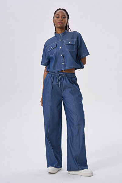 HANIQA Modern Comfortable Daily Two-Piece Set with Pockets