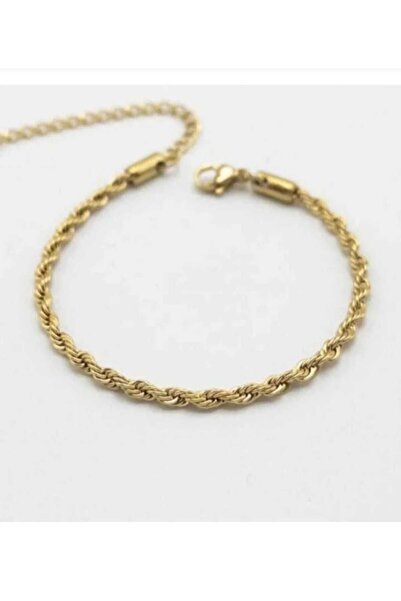 8atelier سوار فولاذي ذهبي اللون 2 ملم