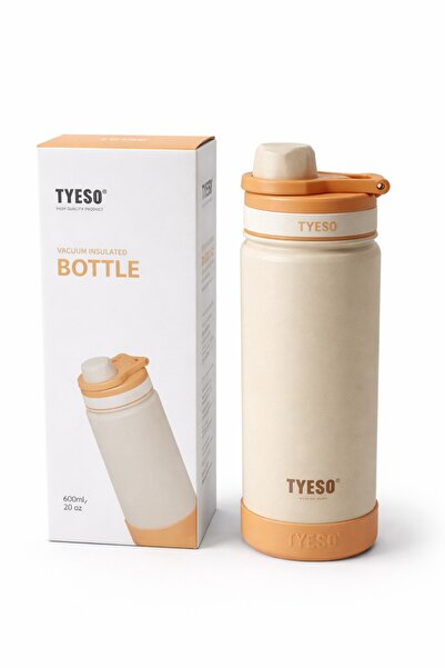 OEM TYESO Vacuum Insulated Thermos Bottle - Orange - 600 ml
