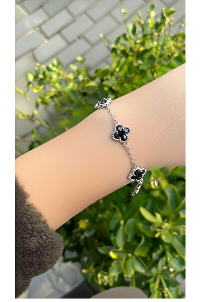 ATALYA ACCESSORY سوار نسائي من الفولاذ المقاوم للصدأ من كريستال VIP ستون مودي...