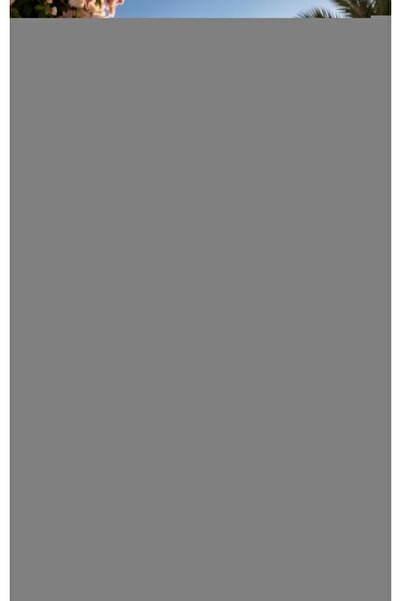 Ahzem Collection Double Striped Suit with Wide Legs in Muslin Fabric