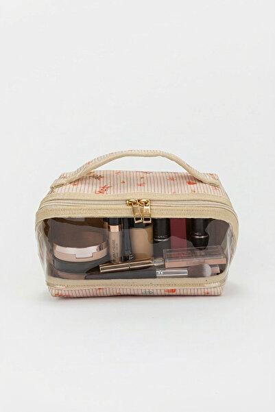 Lui Baby Large Size Transparent Window Makeup Bag Cosmetic Organizer Travel Bag