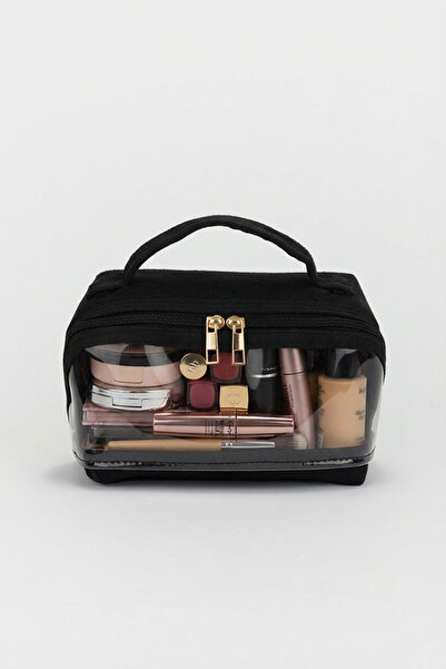 Lui Baby Large Size Transparent Window Makeup Bag Cosmetic Organizer Travel Bag