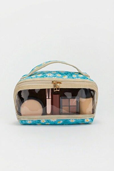 Lui Baby Large Size Transparent Window Makeup Bag Cosmetic Organizer Travel Bag