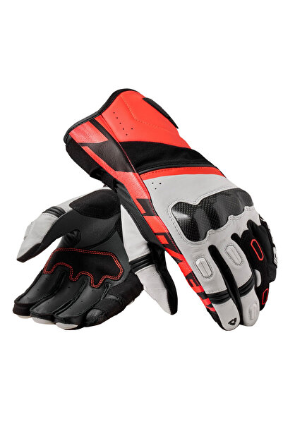Revit Rsr5 White-Red Leather Summer Motorcycle Gloves