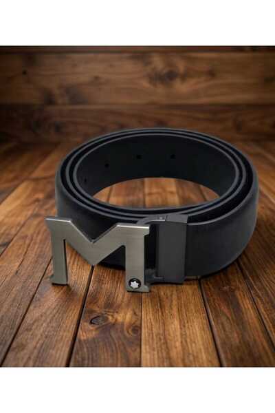 Clos Montblanc M BUCKLE BLACK 35MM REVERSIBLE LEATHER BELT 129445