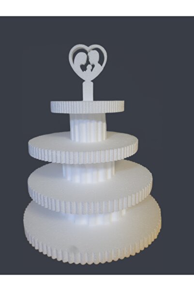 OEM Polystyrene cake stand, candy bar, heart decoration