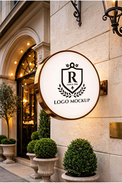 Grand City Media صندوق إضاءة دائري كلاسيك | ذهبي