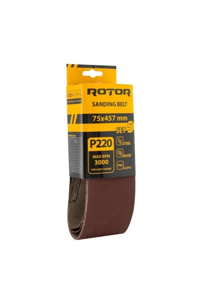 Rotor Bandă abrazivă P 220 75*457 set 5