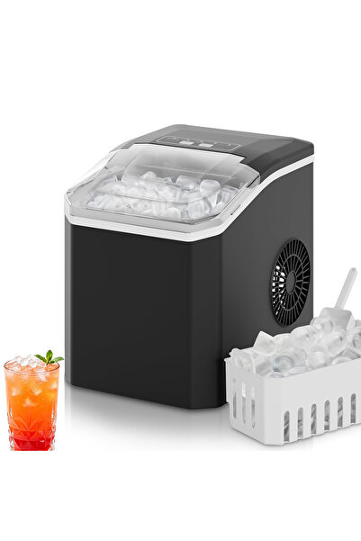 Sumkyle Nugget Ice Maker Countertop, Ready in 6 Mins, 15kg Per Day, Auto-Clea...