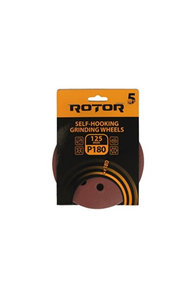 Rotor Discuri abrazive de șlefuit pentru polizor 125 P 180, set de 5