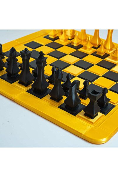 ZupZup Gold Mind Chess Set | Made in Romania | Refinement and Elegance