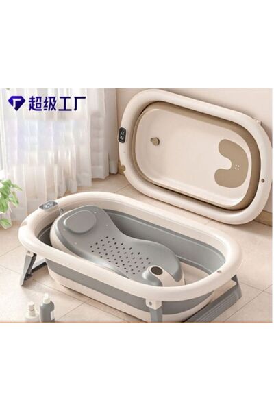 SimpluAcasa Premium Foldable Baby Bath Tub with Smart Digital Thermometer and...