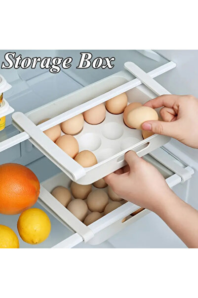 G Glixicom Organizator Frigider pentru Oua Legume sau Fructe cu Prindere pe Raft