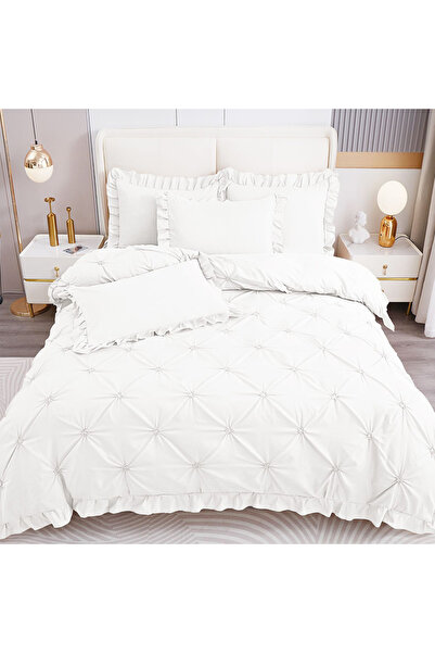 Pucioasa Bed linen with pleats for a double bed for 2 people Pucioasa, CVA 4 ...