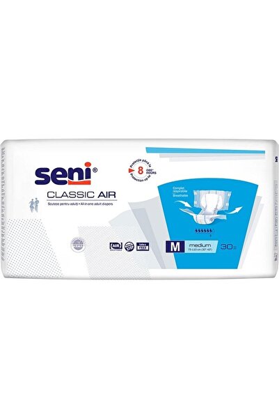 Seni Classic Air Adult Diapers, M, 30 pcs