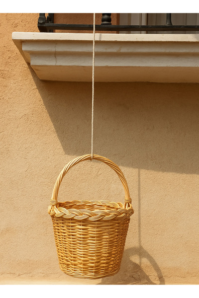 Saule Hasır Balkon Sepeti