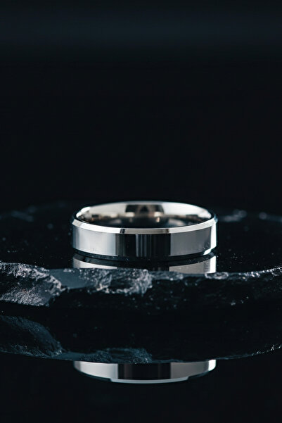 Vua Jewellery 925 Ayar Gümüş Kesme Klasik Alyans 5mm Yanı Kesik Söz Nişan Evl...