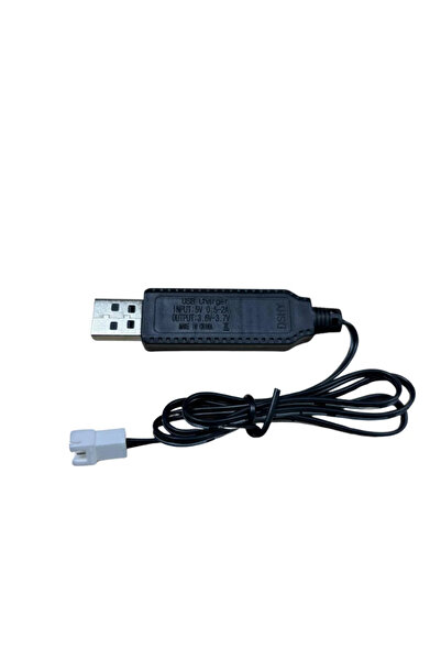 naque 3.7V Li-ion SM-2P Soket Drone Bataryası USB Şarj Kablosu