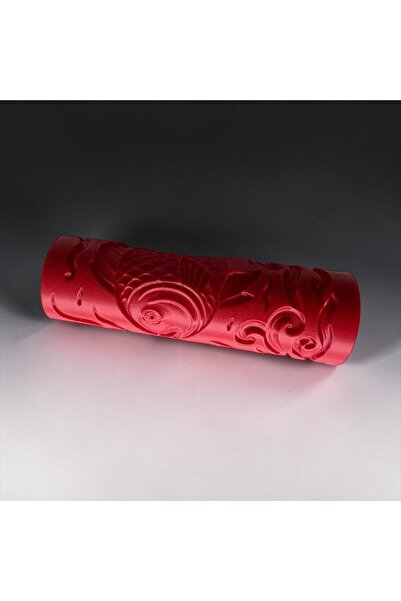 Major Hobi لفة طباعة بنمط سمك الكوي والتموجات - متوافقة مع السيراميك وعجينة ا...