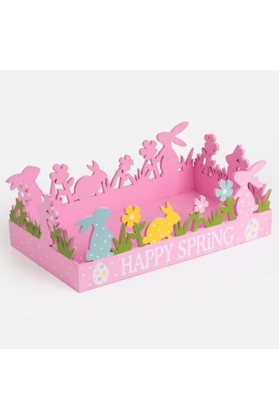 OEM Easter Basket with Pink Design 30 x 18 x 11 cm