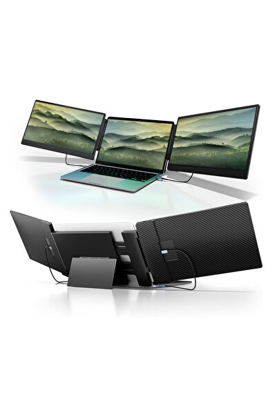 ALQUALITY ®   Extensor de ecran portabil pentru laptop de 14 " FHD 1080p – Mo...