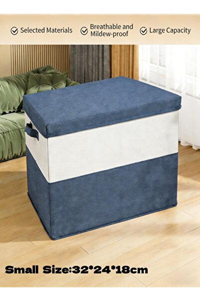 Generic Clothes storage box with a handle foldable suitable for the living ro...