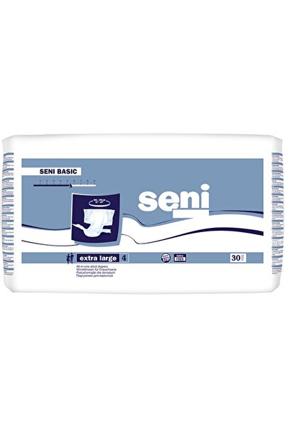 Seni Basic Adult Diapers, XL, 30 pcs