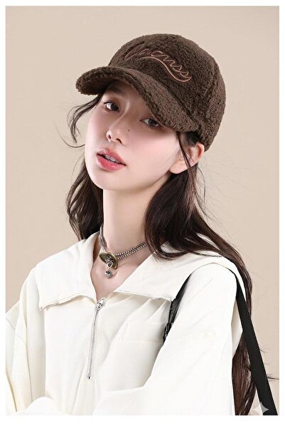 valkyrie Plush Hat Women Men Unisex Winter Hat Embroidered Adjustable Teddy H...