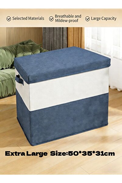 Generic Clothes storage box with a handle foldable suitable for the living ro...