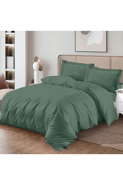 Pucioasa Lenjerie de pat damasc cu elastic pentru pat dublu Pucioasa, CVA 4 p...