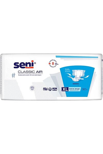 Seni Classic Air Adult Diapers, XL, 30 pcs