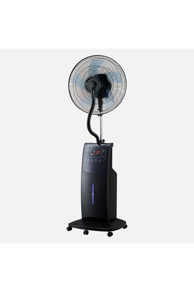 ENLIS 90W Ayaklı Vantilatör Sessiz Kumandalı Sulu İyonizerli 45cm 3 Hız Siyah