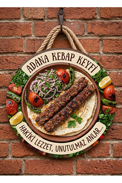 Mayeka Ornament decorativ din lemn pentru ușă de perete, pentru Adana Kebap, ...