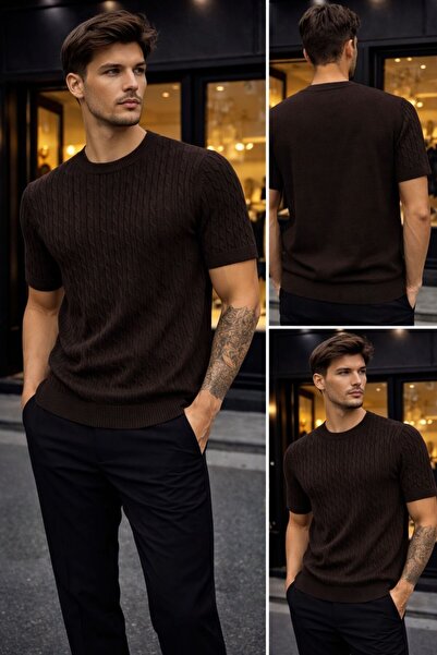 Gül Maison Πλεκτό T-Shirt Premium – Στενή Γραμμή, Απαλή Υφή, Καλοκαιρινό Ανδρ...