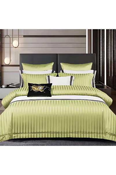 Pucioasa Damask bed linen with elastic for double bed Pucioasa, CVA 6 pieces,...