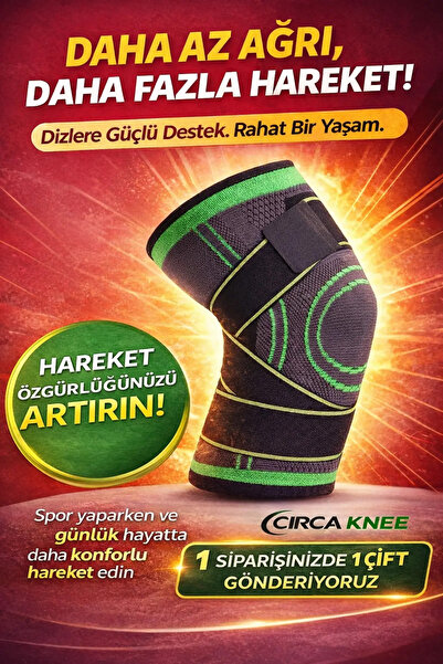 Circa Knee 2 ADET(1 ÇİFT) Sporcu Medikal Sağlık Antrenman Voleybol Futbol Diz...