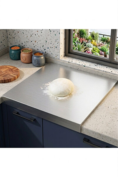 eldiven matik Premium Paslanmaz Çelik Mutfak Tezgahı Koruyucu ve Hazırlık Sta...