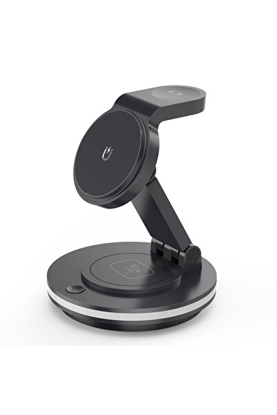OEM GUP 3-in-1 Wireless Charging Station 180° Rotating, Fast Charger 15W